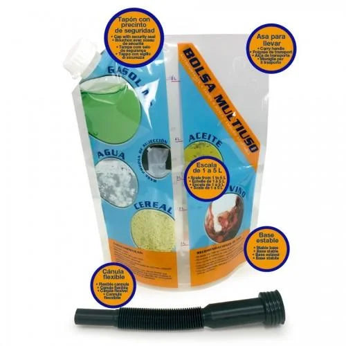 Bolsa de plastico multiusos de 5L | PET+Polipropileno - DonBolsas