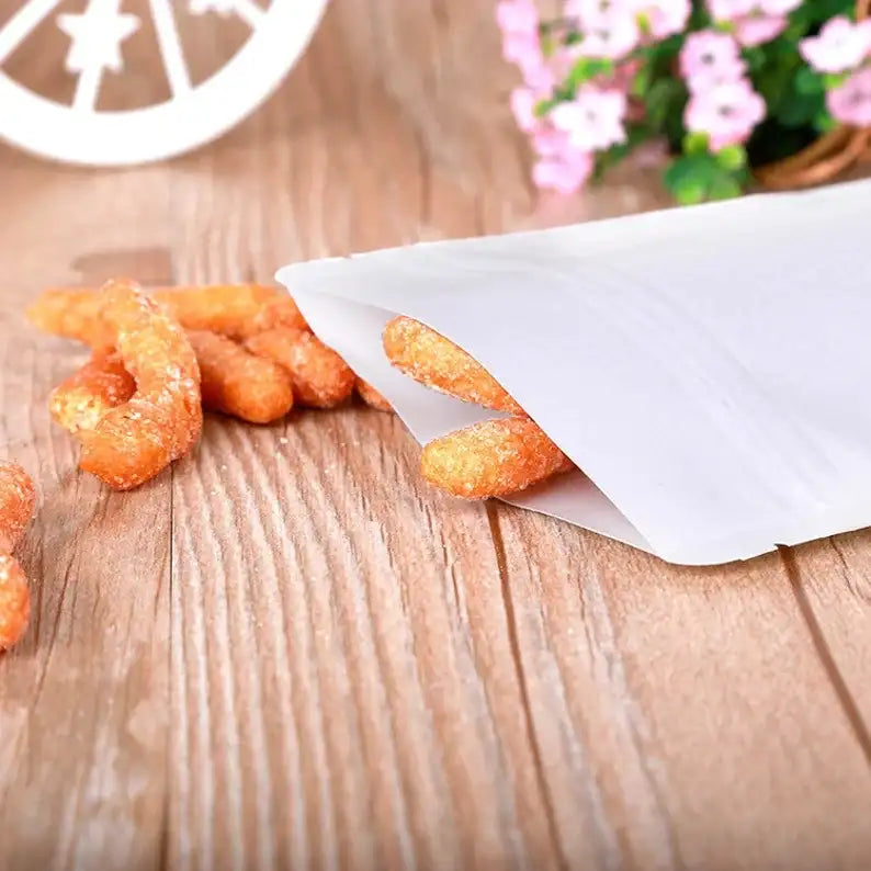 Bolsas de Papel Kraft Doypack blanca con ventana - DonBolsas