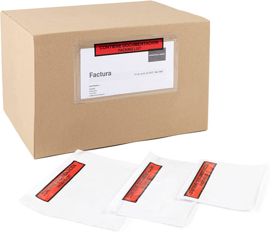 Packing list sin/con impresión consumo industrial