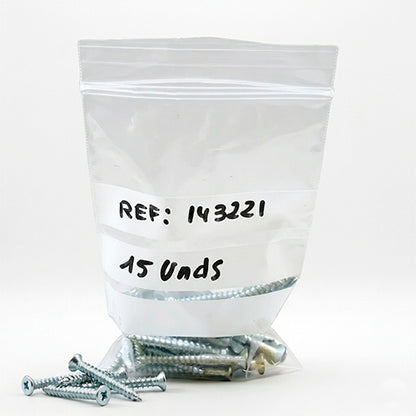 Bolsas de plástico con cierre ZIP con bandas de escritura | Polietileno